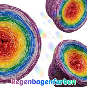 Bobbel gradient yarn &quot;Rainbow colors&quot;