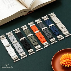 Silicone Sport Band for Apple Watch Ultra 2 49mm, 45mm, 44mm, 42mm, Soft Replacement Strap for iWatch Series 10 9 8 7 6 5 4 3 2 1