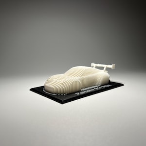 Porsche 911 RSR Decor, 3d Printed Porsche Model Sculpture, Modern Car Display, Porsche Desk Decor, Luxury Car Model, Car Enthusiast Gift