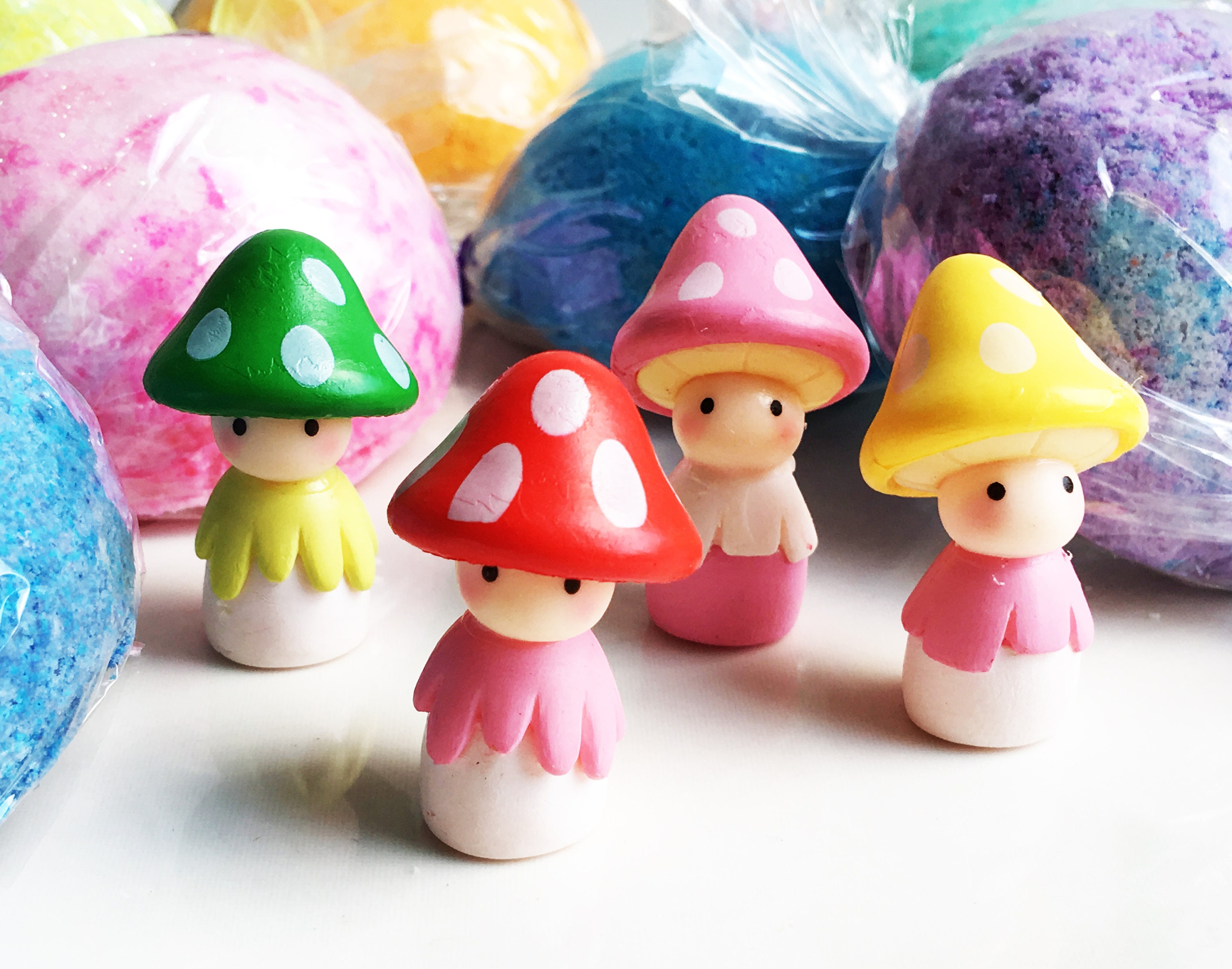 MUSHROOM KIDS Toy Surprise Inside Bath Candy Fizzy Bath Bomb | Etsy