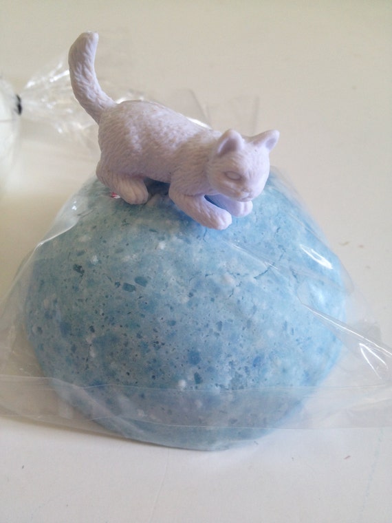 Large Bath Bomb toy Surprise Kitty Cat Bath Candy Kitten | Etsy