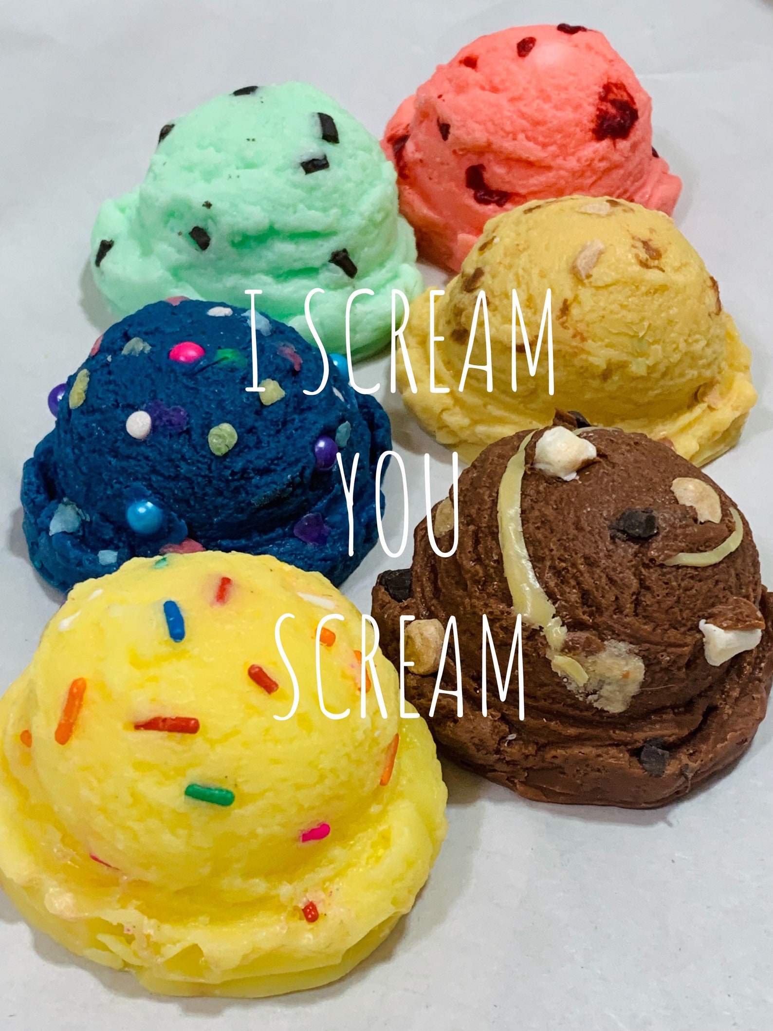 Ice Cream Scoop and Sorbet Scoop Flavors Vegan Glycerin Soap Etsy