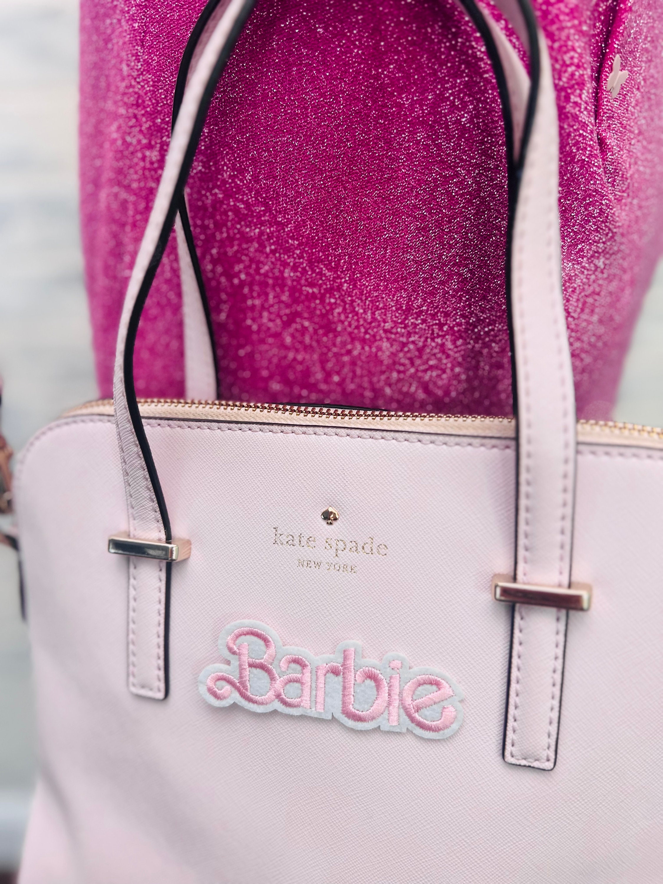 Barbie Purse Kate Spade Blush Baby Pink Authentic Leather One 
