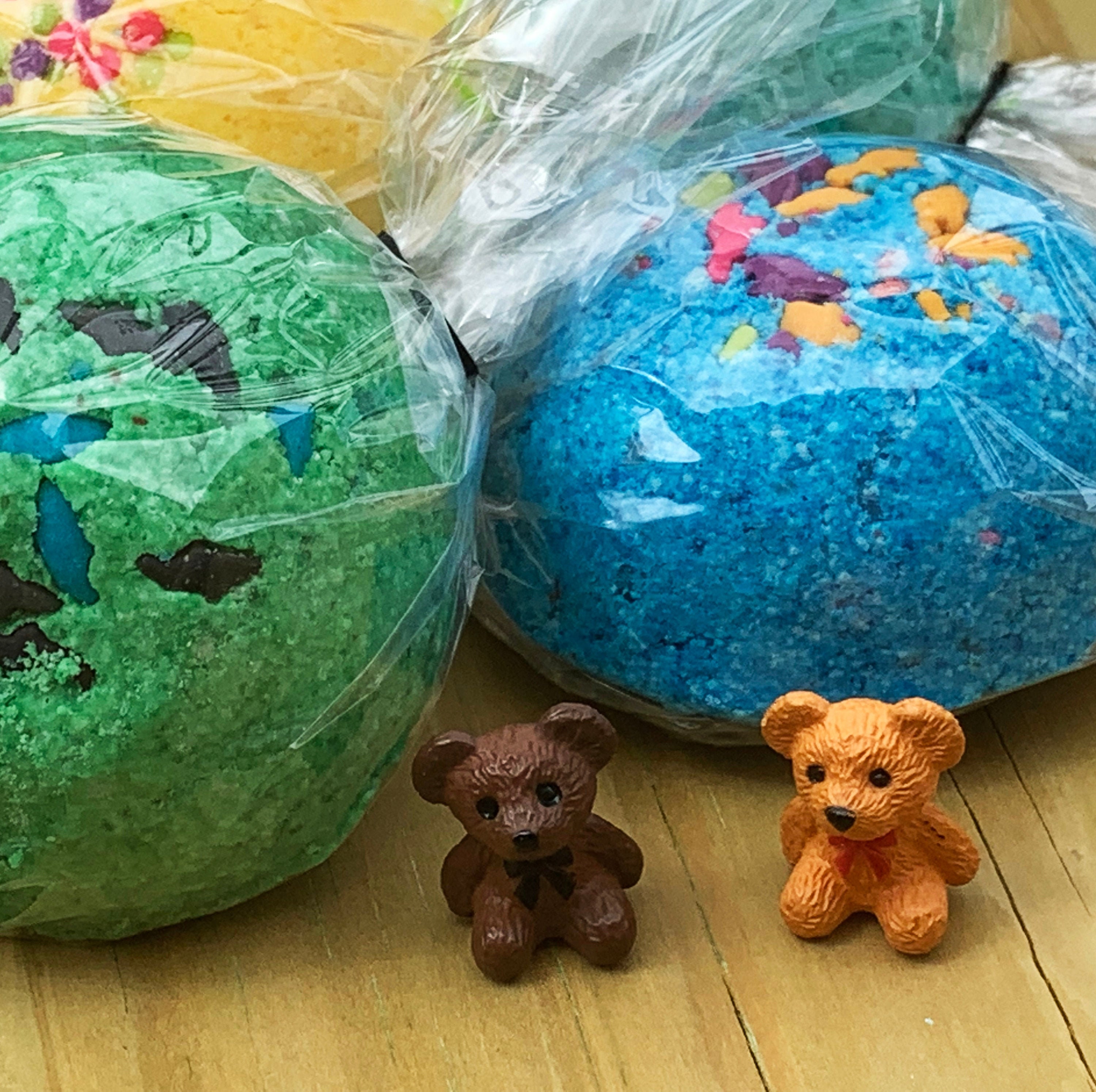 Create your own tiny teddy bear surprise pack bath bomb fizzy etsy