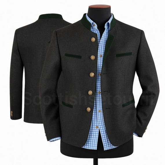 Traditional Bavarian Jacket Scottish Bavarian Jacket German
