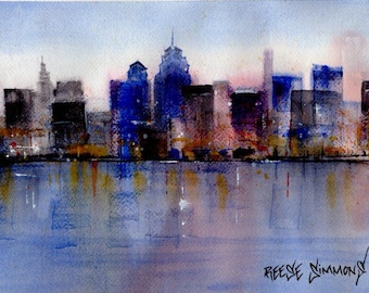 Semi-Abstract Philadelphia Skyline