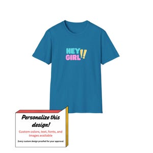 Exclamation Mark tee, Men Women Tshirt, Cool Unisex Top, Soft Cotton Shirt, Fun Tee for Everyone, Hey Girl!!
