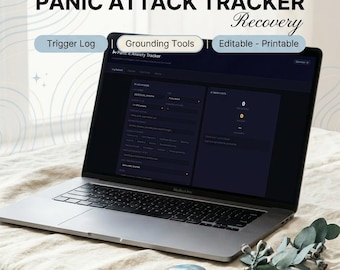 Panic Attack Tracker | Anxiety Trigger Log | Digital Dashboard | Episode Log | Pattern Analysis | Calm Tools | CBT Anxiety Planner