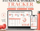 Workout Tracker Spreadsheet | Gym Log, Strength, Cardio, Habits (Excel, Google Sheets)