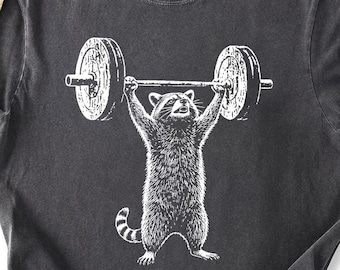 Comfort Colors Raccoon Gym Shirt, Funny Deadlift Meme Tee