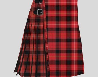 MacIver Moderne Tartan Kilt – 8 meter acrylwol, traditionele handgemaakte Schotse festivalkleding