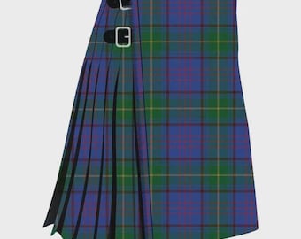 Kilt escocês tradicional do Condado de Donegal em tartan irlandês - Kilt escocês artesanal de 8 jardas em tartan para festivais - Kilt pesado em lã acrílica de 16 onças