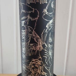 Attack on Titan collage Laser Engraved Tumbler
