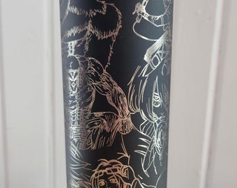 Attack on Titan collage Laser Engraved Tumbler
