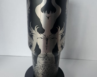 Vaso con grabado láser de Maléfica