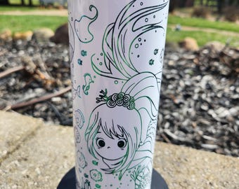 Mermaid Laser Engraved Tumbler