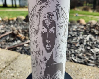 Wonder Woman  Laser Engraved Tumbler