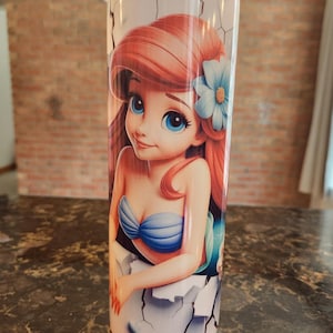 3D Little Mermaid Sublimation 20oz Tumbler