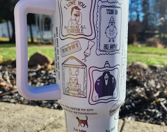 Bob's Burgers collage Laser Engraved Tumbler