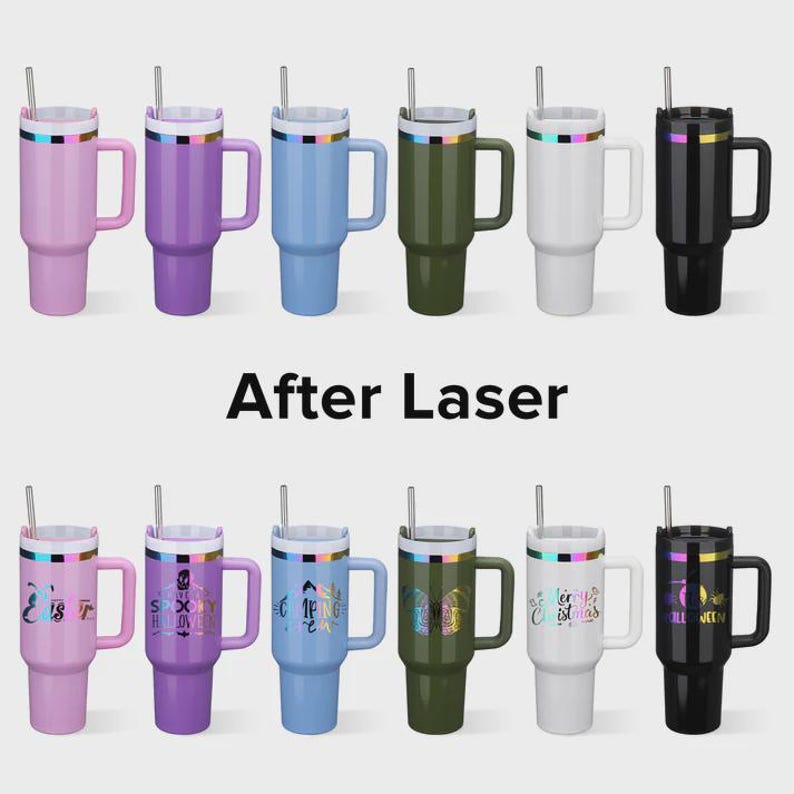 Studio Ghibli collage Laser Engraved Tumbler image 11