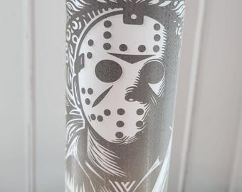 Horror Classic Jason Laser Engraved Tumbler