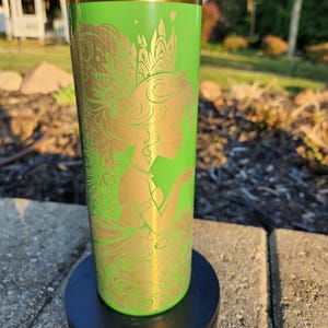 Tiana Laser Engraved Tumbler