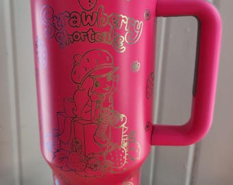 Strawberry Shortcake Laser Engraved Tumbler