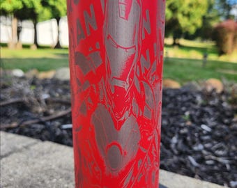Ironman Laser Engraved Tumbler