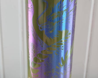 Dragon Laser Engraved Tumbler