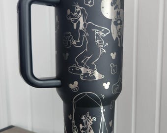 Goofy collage Laser Engraved Tumbler