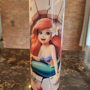 3D Little Mermaid Sublimation 20oz Tumbler