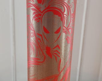 Spiderman Laser Engraved Tumbler