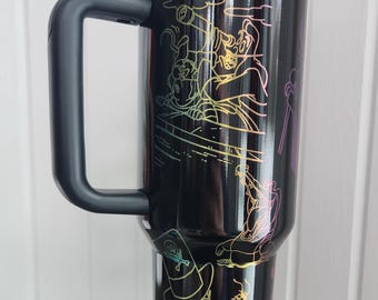 All the Villains Laser Engraved Tumbler