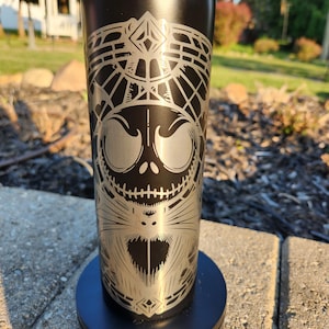 Jack Skellington Laser Engraved Tumbler