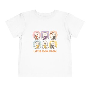 Toddler Short Sleeve Tee - Little Boo Crew Design, Kids Shirt for Halloween, Cute Toddler Outfit, Playful Gift, Fall Clothing