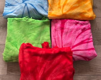 Tie Dye Unisex Blank Hoodies M-2XL muliple colors