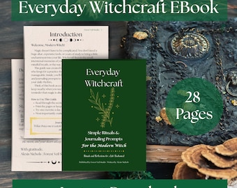 Everyday Witchcraft Ebook: Rituals, Journaling & Spellwork (Digital Grimoire, 28 Pages)