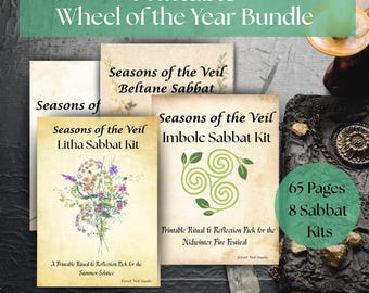 Kit de rituales Sabbat: páginas imprimibles del grimorio de brujería (descarga en PDF)