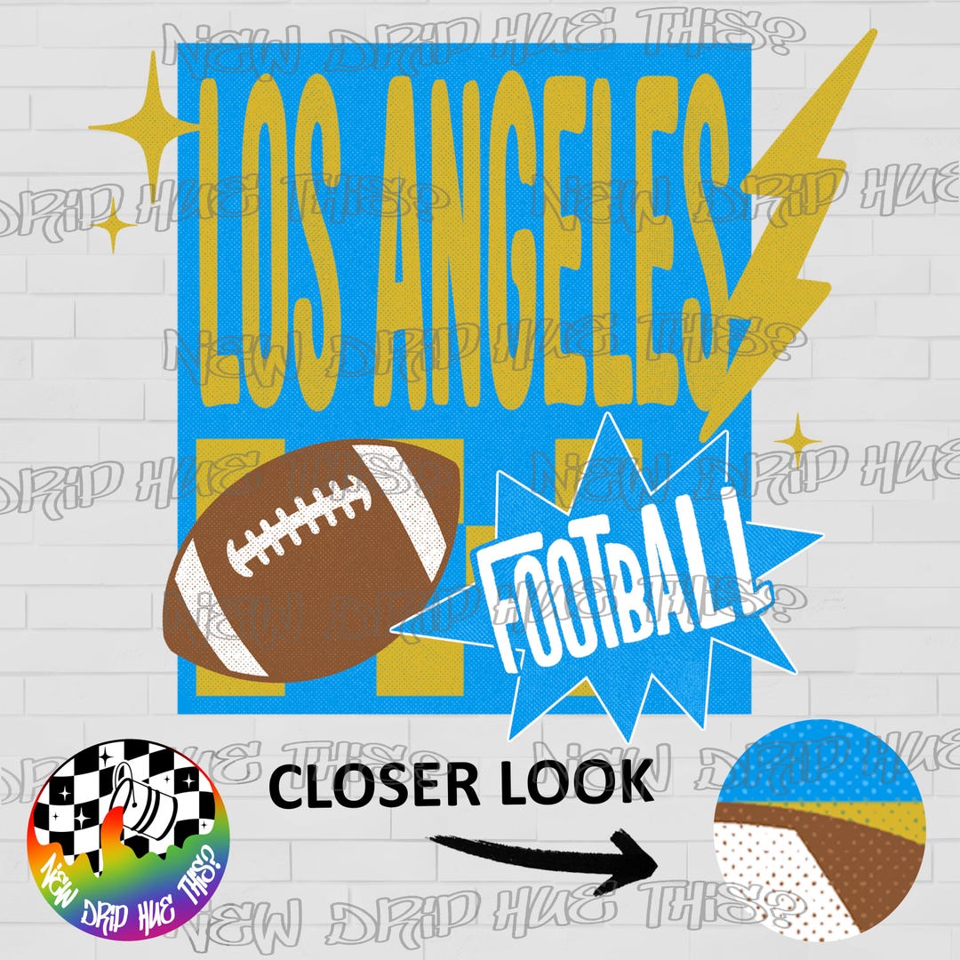 Vintage LA Football PNG: Retro Team Design (digital Download) - Etsy