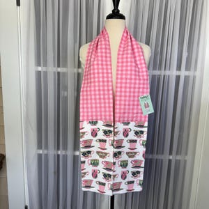Cooking/Baking/Kitchen boa /Kitchen scarf /Kitchen towel /Kitchen gift/Towels for Kitchen/teacups