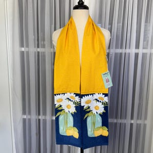 Cooking/Baking/Kitchen boa /Kitchen scarf /Kitchen towel /Kitchen gift/Towels for Kitchen/flowers
