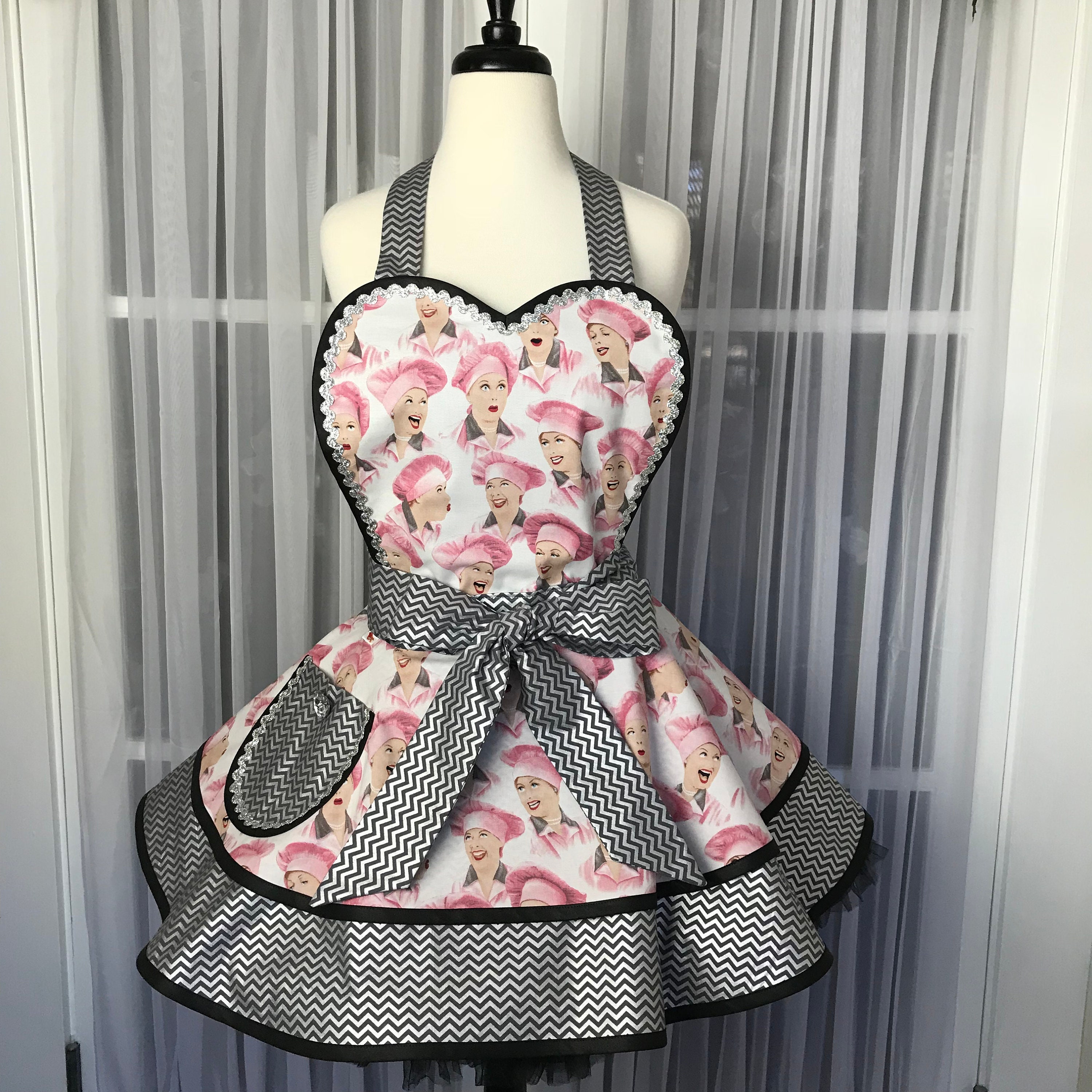 I Love Lucy apron Lucy apron Rare Lucy apron Retro Lucy apron Handmade