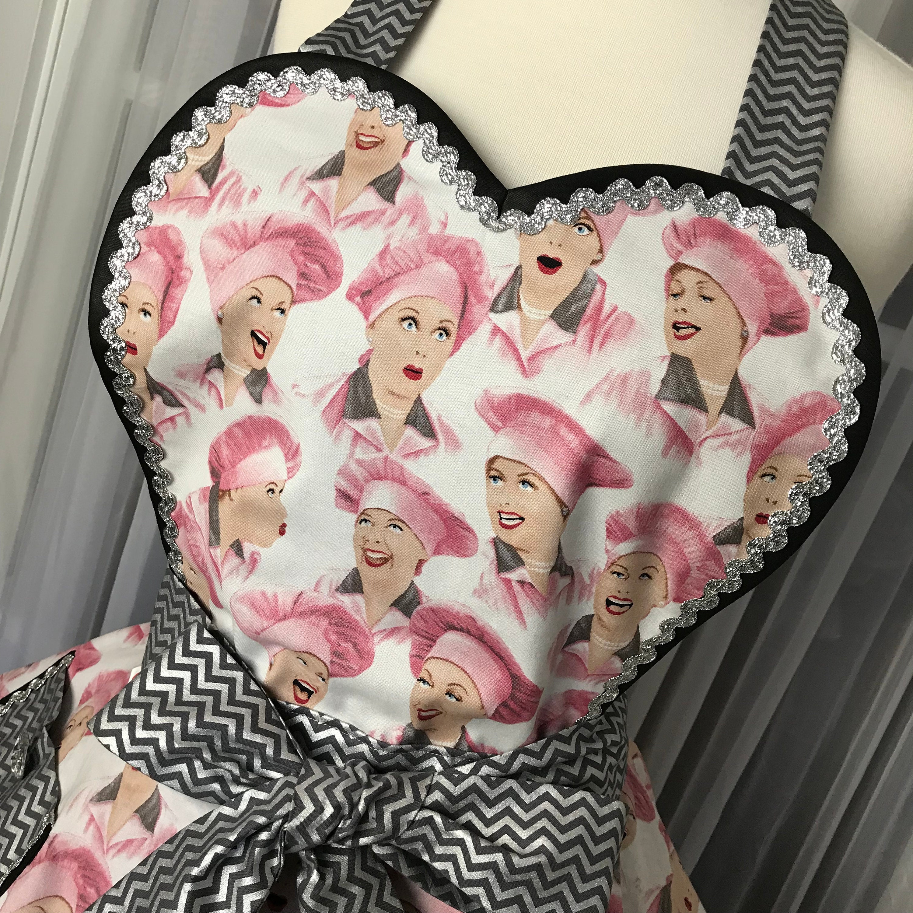 I Love Lucy apron Lucy apron Rare Lucy apron Retro Lucy apron Handmade
