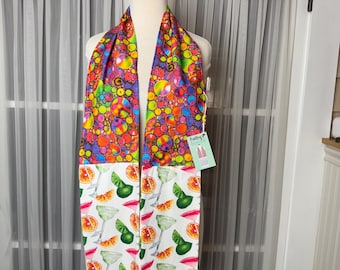 Cotton Kitchen Boa - Absorbent Scarf Towel, Cooking Gift