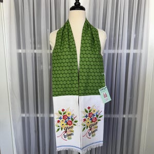 Cooking/Baking/Kitchen boa /Kitchen scarf /Kitchen towel /Kitchen gift/Towels for Kitchen/floral