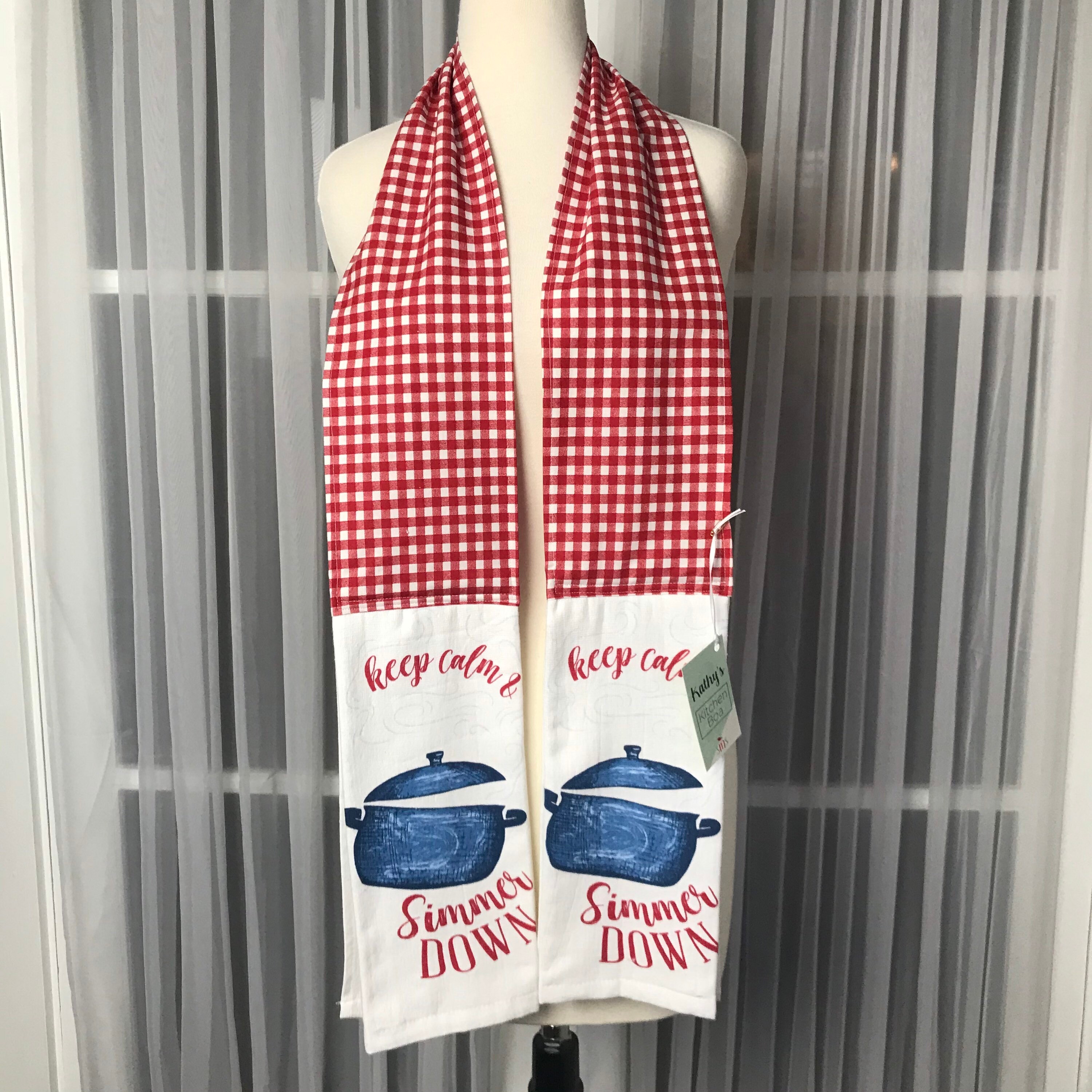 Kathys Kitchen Boa Kitchen Boa Kitchen Scarf Kitchen Towel Kitchen Gift Sewmammasew Kitchen Boas