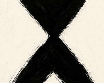 Jacobsladder abstracte muurkunst digitale print modern