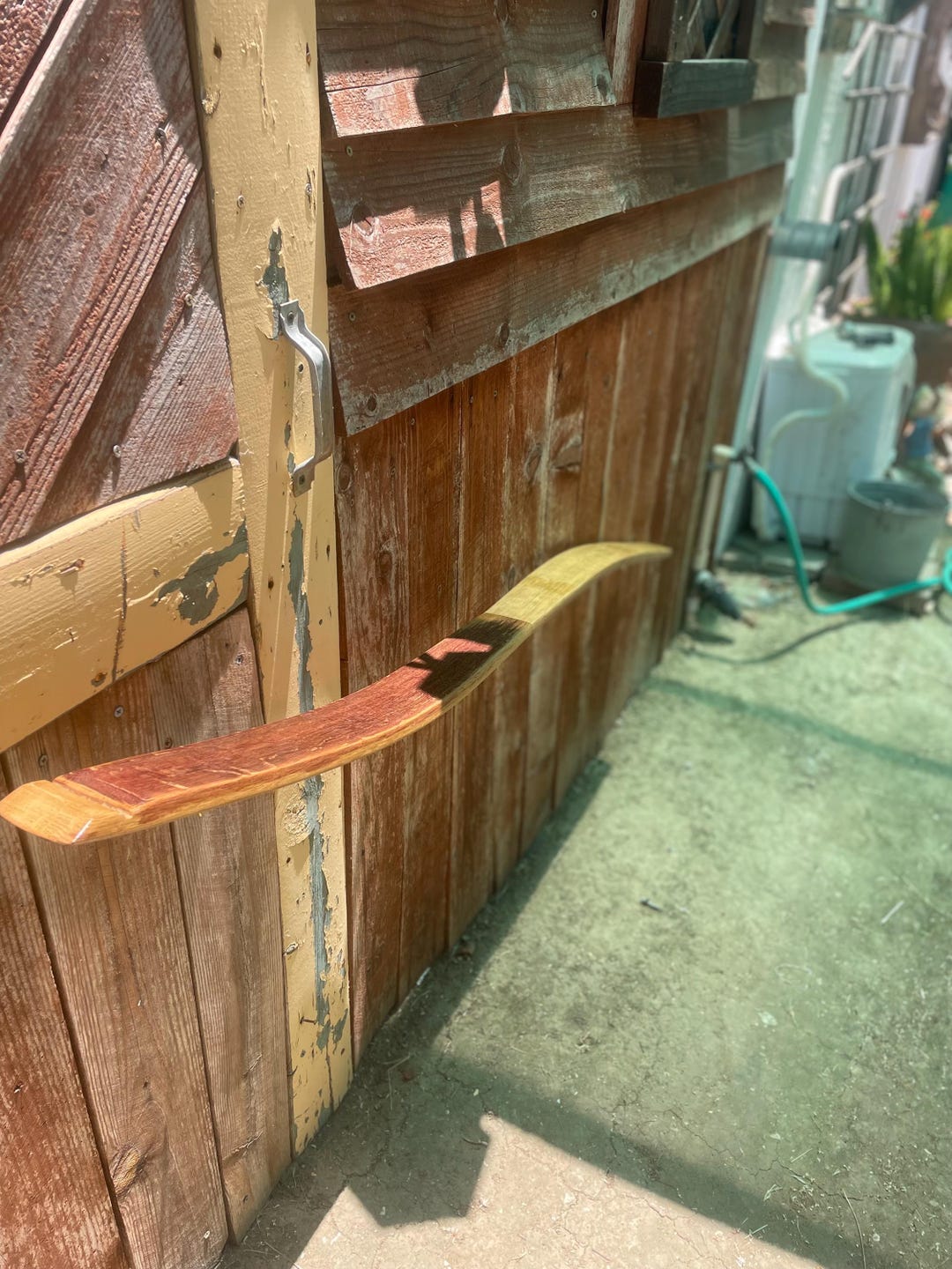 4’ and 5’ Handrails Wine Barrel Wood Handrail 4’ & 5’ Wall-mounted ...