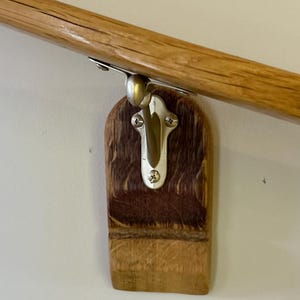 Extra Custome Handrail Bracket with Stave-end Backing Whiskey and Wine Options Available