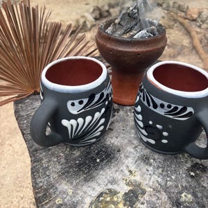 Couple Handmade Mexican Mug – Colorful Ceramic Coffee Cup – Folk Art Pottery – Rustic Boho Kitchenware – Gift from Mexico